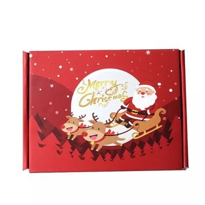 Advent Takvimi Noel Karton Hediye Kutuları Kabartma Baskı