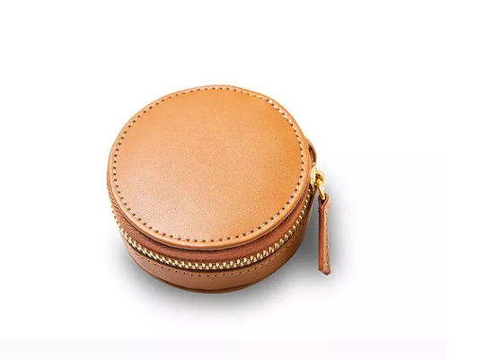 Minimalist PU Deri Kutu QC Fermuar Debosslu Mini Mücevher Kutusu