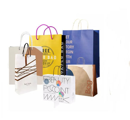 Paket Servis Paketleme Alışveriş Çantaları Büzgülü CMYK Ayakkabı Giyim Çantası