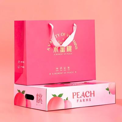 Oluklu Mukavva Meyve Paketleme Kutuları Elma Ambalaj Kutularını Vernikleme