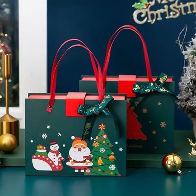 PMS Noel Karton Hediyelik Kutular ISO Kaplamalı Kağıt Oluklu Noel Kutusu
