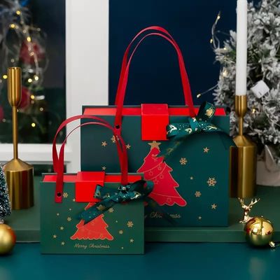 PMS Noel Karton Hediyelik Kutular ISO Kaplamalı Kağıt Oluklu Noel Kutusu
