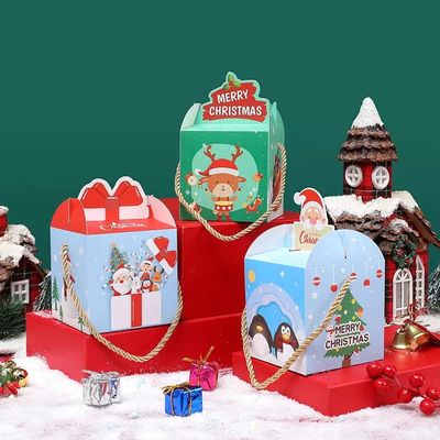 Lüks Karton Tatil Şekeri Hediye Kutuları 10 * 10 * 10cm Çok Renkli