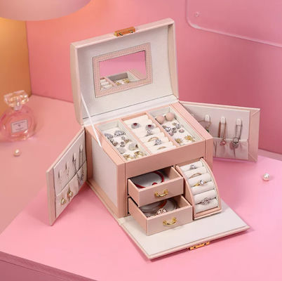 Pazen Deri Takı Saklama Kutusu Yağlı Küpe Mücevher Kutusu