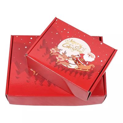 Advent Takvimi Noel Karton Hediye Kutuları Kabartma Baskı