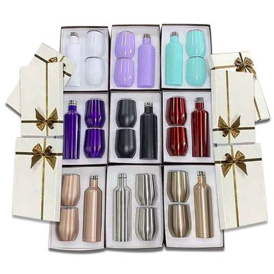 500ml 12oz Şarap Kadehi Hediye Seti Kutusu Sapsız Paslanmaz Çelik Yalıtımlı Süblimasyon