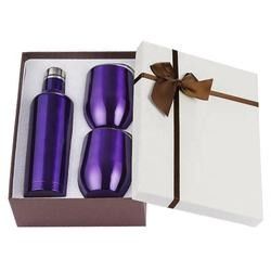 500ml 12oz Şarap Kadehi Hediye Seti Kutusu Sapsız Paslanmaz Çelik Yalıtımlı Süblimasyon