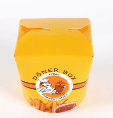 Erişte Kebabı Özelleştirilmiş Gıda Ambalaj Kutusu CMYK Paket Yemek Kutuları Tek Kullanımlık